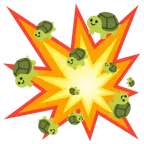 Zusammenstoß + Schildkröte