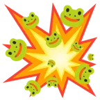Zusammenstoß + Frosch