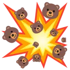 Zusammenstoß + Bär