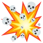 Zusammenstoß + Totenkopf