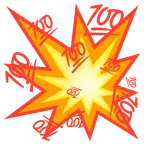 Zusammenstoß + 100 Punkte