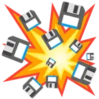 Zusammenstoß + Diskette