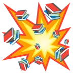 Zusammenstoß + Bücherstapel