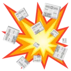 Zusammenstoß + Zeitung