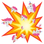 Zusammenstoß + Einhorn