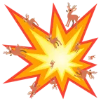 Zusammenstoß + Hirsch