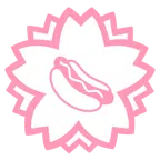 Blumenstempel + Hotdog