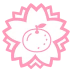 Blumenstempel + Mandarine