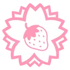 Blumenstempel + Erdbeere
