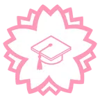 Blumenstempel + Doktorhut