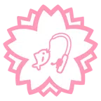 Blumenstempel + Angel mit Fisch