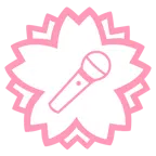 Blumenstempel + Mikrofon