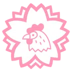 Blumenstempel + Huhn