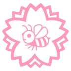 Blumenstempel + Biene