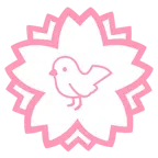 Blumenstempel + Vogel