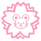 Blumenstempel + Mäusegesicht