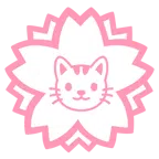 Blumenstempel + Katzengesicht