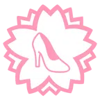 Blumenstempel + Stöckelschuh
