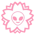 Blumenstempel + Außerirdischer