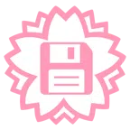 Blumenstempel + Diskette