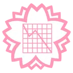 Blumenstempel + Abwärtstrend