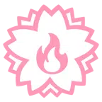 Blumenstempel + Feuer