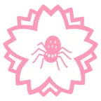 Blumenstempel + Spinne