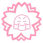 Blumenstempel + schnaubendes Gesicht