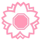 Blumenstempel + Stoppschild
