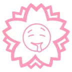 Blumenstempel + sabberndes Gesicht