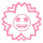 Blumenstempel + überwältigt