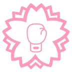 Blumenstempel + Boxhandschuh