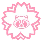 Blumenstempel + Waschbär