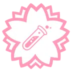 Blumenstempel + Reagenzglas