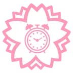 Blumenstempel + Wecker