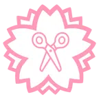 Blumenstempel + Schere