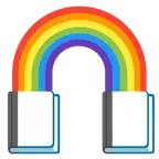libri + arcobaleno