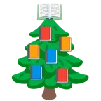 libri + albero sempreverde