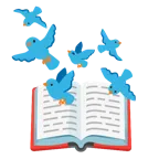 libri + uccello