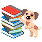 libri + muso di cane