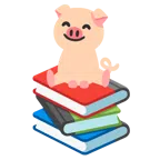 libri + muso di maiale