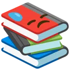 libri + faccina abbattuta sudata