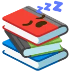 libri + faccina che dorme