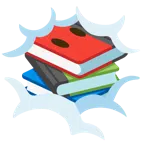 libri + testa tra le nuvole