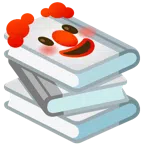libri + faccina pagliaccio