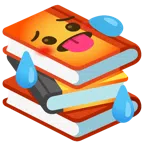 libri + faccina accaldata
