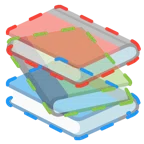 libri + faccina tratteggiata