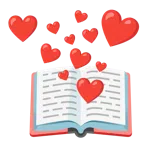 libri + cuore rosso