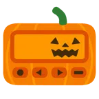 cercapersone + zucca di Halloween