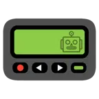 cercapersone + faccina di robot